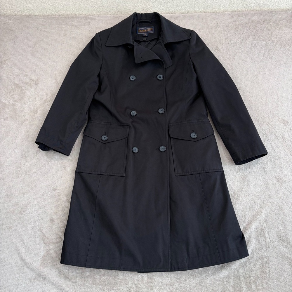 Vintage Pendleton Double Breasted Long Trench Coa… - image 1